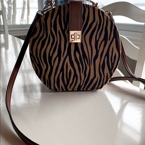 Dune London Tan Animal Print Purse